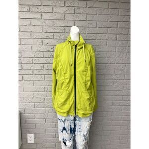 Brisas Women Green Full Zip Front Jacket Size XL